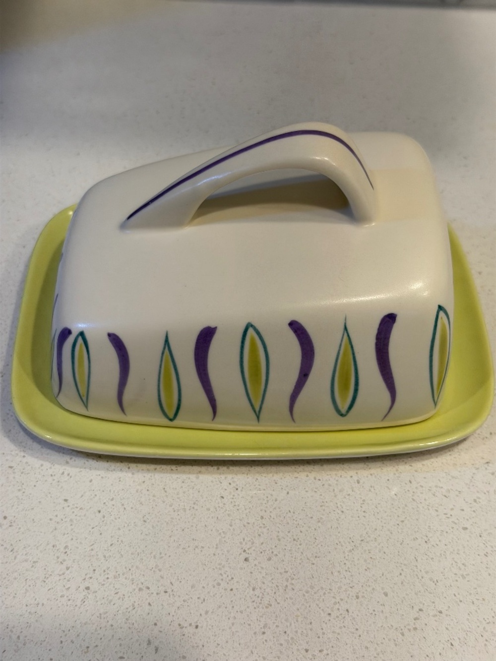 Poole England Covered Butter Cheese Dish